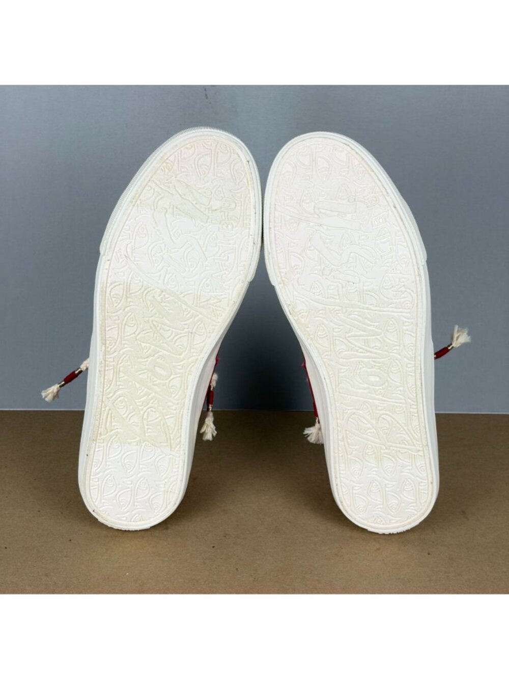 Blowfish Malibu Martina Canvas Sneakers Womens 8.5 Red White Lace Up Casual - Picture 6 of 10